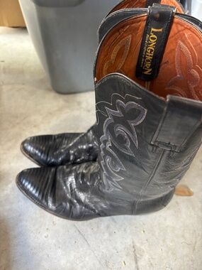 Longhorn Exotic Lizard Vintage Cowboy Boots